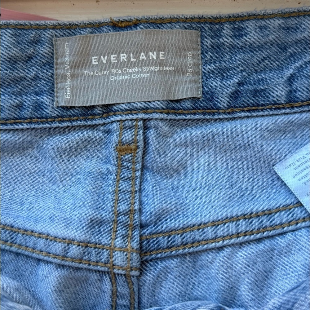 Everlane Women’s The Curvy 90s Cheeky Straight Jean 
Organic Cotton Crop Size 28 - Picture 4 of 9